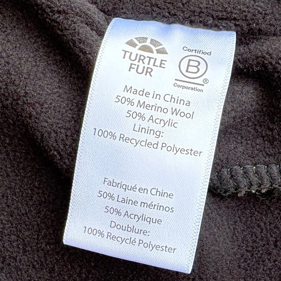 Turtle Fur Men’s Merino Wool Blend Nuka Beanie Hat In Evergreen NWOT - Picture 7 of 8